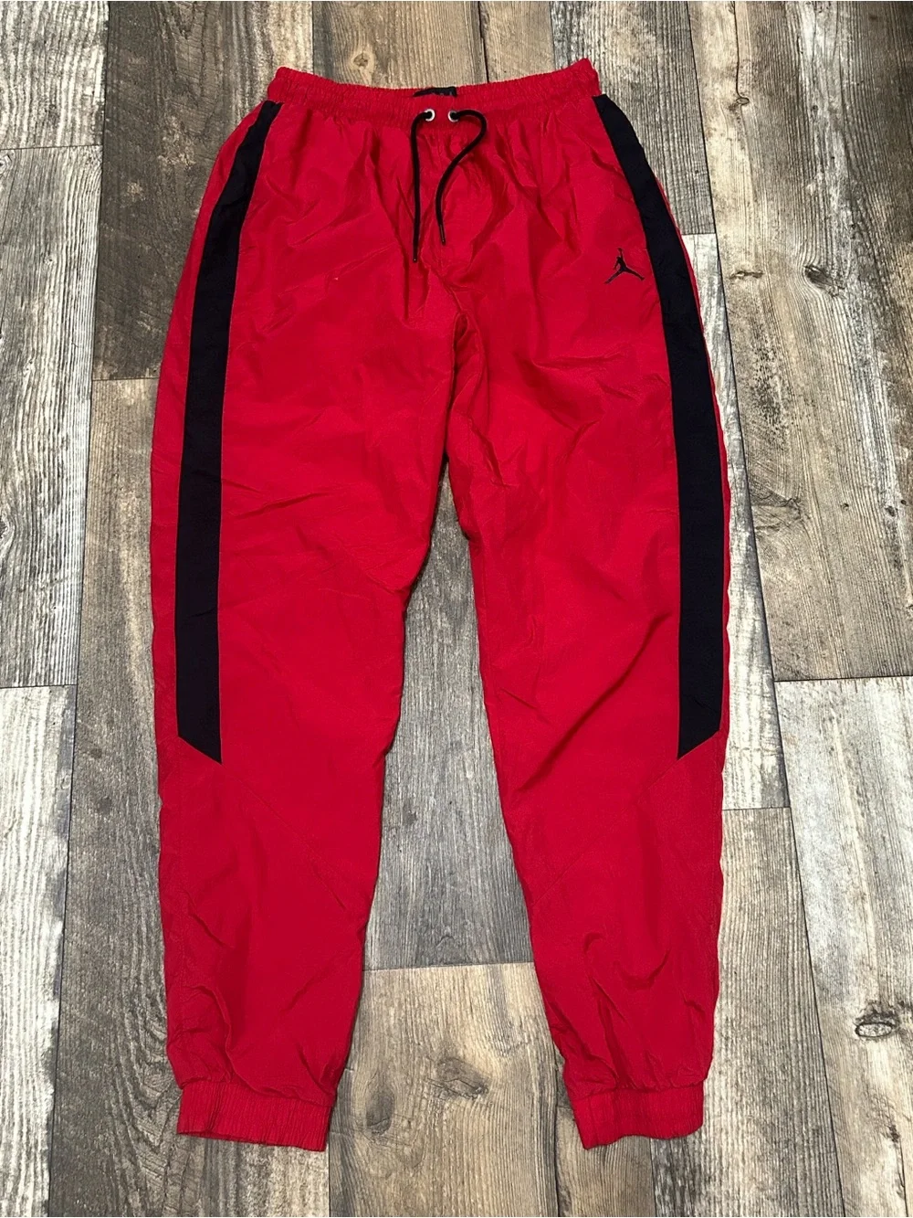 Jordan Pants Nylon Men's Athletic SportWear Diamond Red Size L